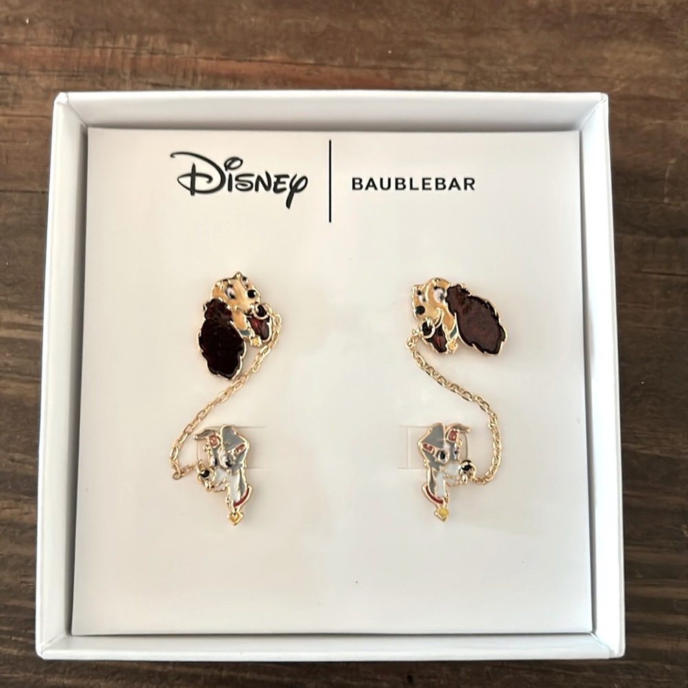 NWT Baublebar Disney Lady and the Tramp Earring Studs